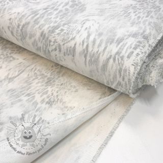 JEANS DENIM HEAVY Animal printed offwhite