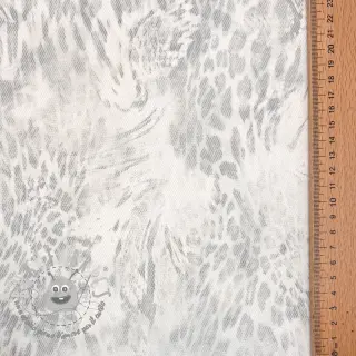 JEANS DENIM HEAVY Animal printed offwhite