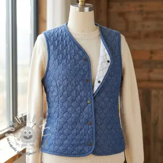 Tessuto trapuntato JEANS dark blue
