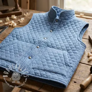 Tessuto trapuntato JEANS blue