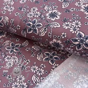 Felpa garzata SOFT Flowers old blush