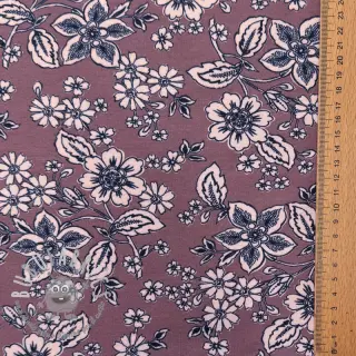 Felpa garzata SOFT Flowers old blush