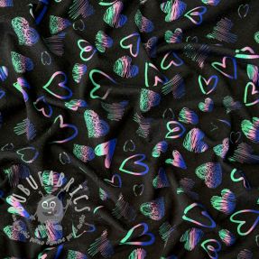 Jersey Hearts black digital print