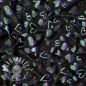 Jersey Hearts black digital print