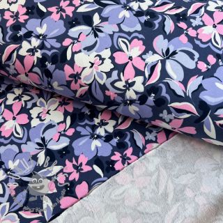 Felpa Bright flowers design blue pink