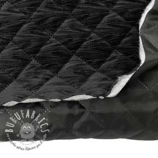 Tessuto trapuntato VELVET STEPPED black
