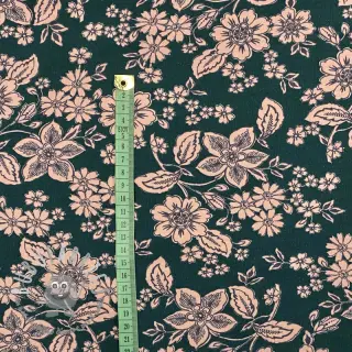 Felpa garzata SOFT Flowers emerald