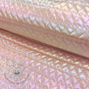 Tessuto trapuntato Fancy hearts pink