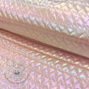 Tessuto trapuntato Fancy hearts pink