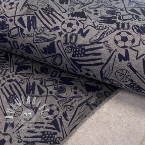 Felpa garzata Sports grey melange