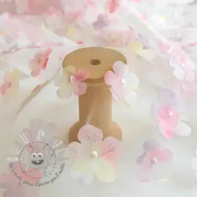Tulle per TUTU RETRO Flowers light pink