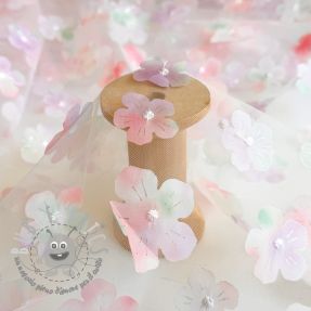 Tulle per TUTU RETRO Flowers lavender
