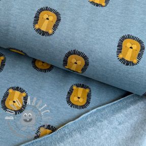 Felpa garzata Lions smoke blue melange