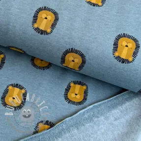 Felpa garzata Lions smoke blue melange