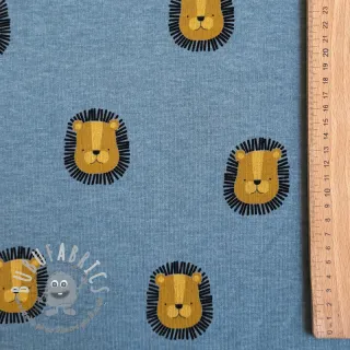 Felpa garzata Lions smoke blue melange