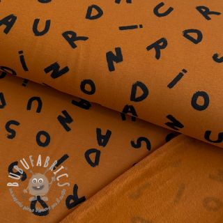 Felpa garzata SOFT Letters hazel