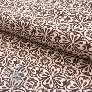 Tessuto decorativo Stamps brown