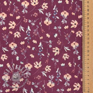 Tessuto di cotone Flowers berry digital print