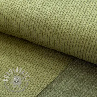 Maglia RECYCLED Cable khaki