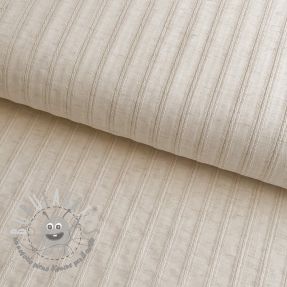 Tessuto di cotone LINEN JACQUARD Stripes beige