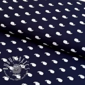 Tessuto di cotone Marine navy