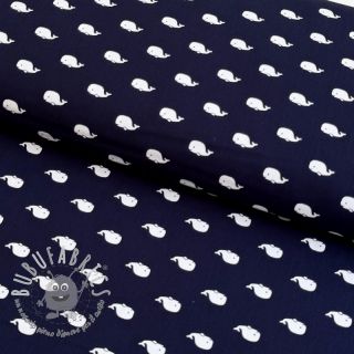 Tessuto di cotone Marine navy