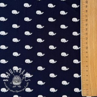 Tessuto di cotone Marine navy