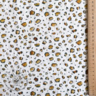 Mussola/Doppia garza Skin white digital print