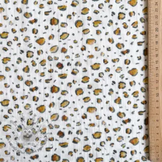 Mussola/Doppia garza Skin white digital print