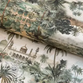 Tessuto decorativo Tropical forest sage digital print