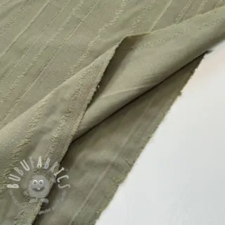 Tessuto di cotone JACQUARD Stripes army green
