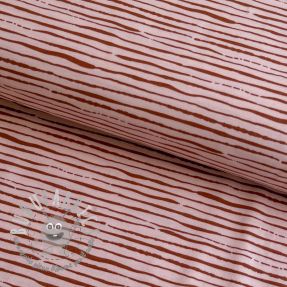 Jersey Stripes light salmon ORGANIC