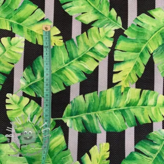 Tessuto decorativo con trattamento al teflon TROPICAL LEAF GARDEN