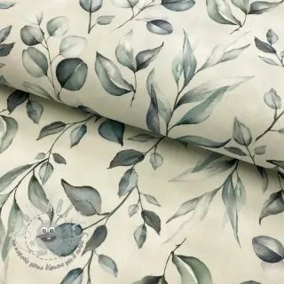 Tessuto decorativo con trattamento al teflon HANDPAINT PLANT LOVER