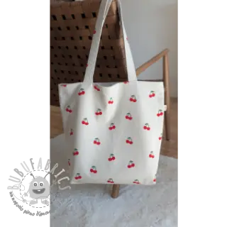 Tessuto decorativo Linenlook Cherries natural