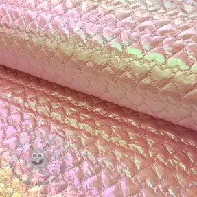 Tessuto trapuntato Fancy hearts light pink