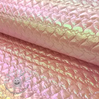 Tessuto trapuntato Fancy hearts light pink