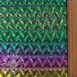 Tessuto trapuntato Fancy hearts multi