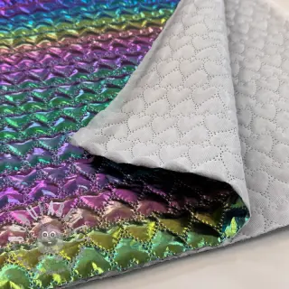 Tessuto trapuntato Fancy hearts multi