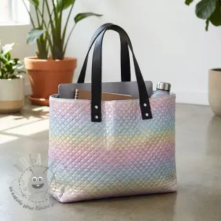Tessuto trapuntato Fancy diamonds light blue