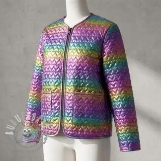 Tessuto trapuntato Fancy hearts multi