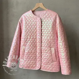 Tessuto trapuntato Fancy hearts light pink