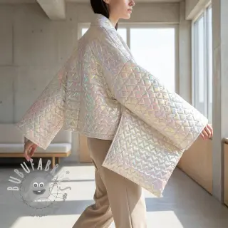 Tessuto trapuntato Fancy hearts baby pink