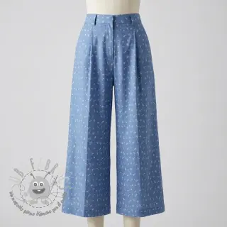 JEANS STRETCH Small retro flowers jeans