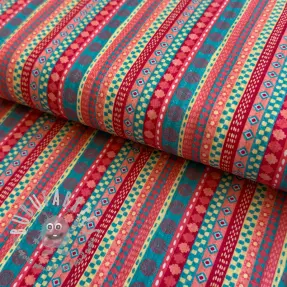 Tessuto di cotone Bubble Stripe design A digital print