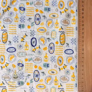 Tessuto di cotone Bubble Stripe design C digital print
