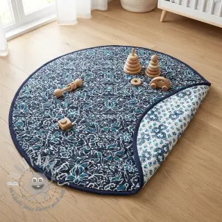 Tessuto di cotone QUILT DOUBLE SIDED Square design C