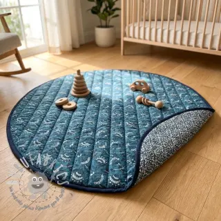 Tessuto di cotone QUILT DOUBLE SIDED Stripe design A
