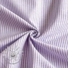 Lino con cotone Stripe purple