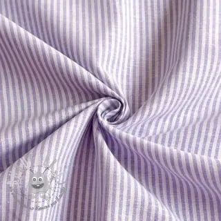 Lino con cotone Stripe purple